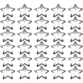 30 Pcs Star Hair Clips, Metal Snap Hair Clips Cute Star Hair Clips Non-Slip Snap Hair Pins for Girls Women for Thin Hair Heavy Hair Star Barrettes Accessories