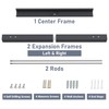 Flamorrow Adjustable Rod and Valance Kit - Fireplace Curtain Rod