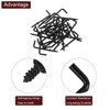 QUARKZMAN Angle Hooks, 50 Pieces 1-1/4" L-Shaped Screw Hooks, Screw