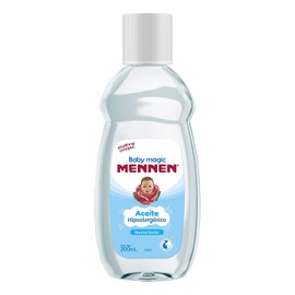 Mennen Aceite de Bebé Baby Magic Hipoalergénico 200 ml. Cuidar, Limpiar y Humectar la Piel de tu Bebé. Ideal para dar Masajes