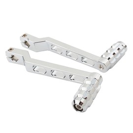 RAGBUSCLE Motorcycle Shift Lever Heel Toe Gear Shifter Shift Lever, 2 PCS Chrome Compatible with Harley-Davidson FL Softail 1986-2017, Touring 1988-later, Trike Models 2008-later, Chrome