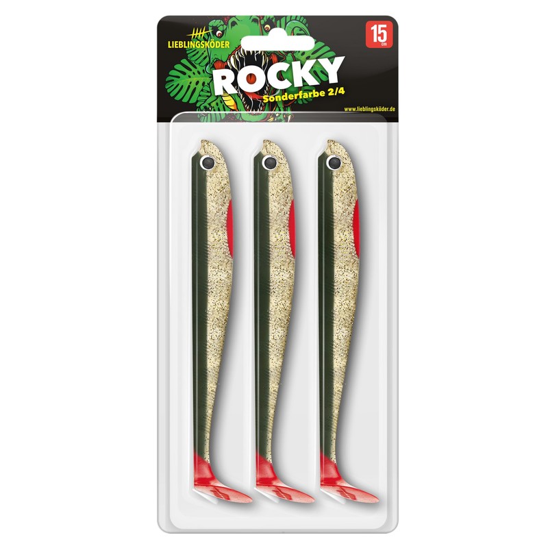 Lieblingsköder 15 cm – 3 rubber fish, colour: favourite bait: