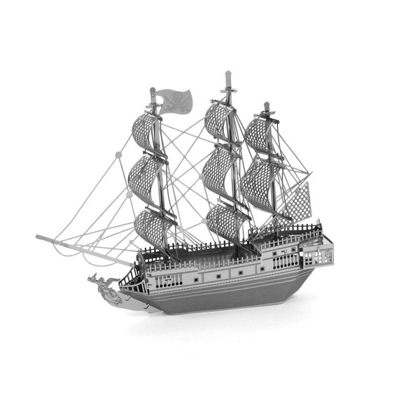 Metal Earth Black Pearl Pirate Ship 3D Metal Model Kit Fascinations