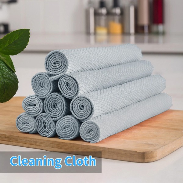 donwell 5Pcs Microfiber Cleaning Cloth Towel Rag Home Cleaning Car