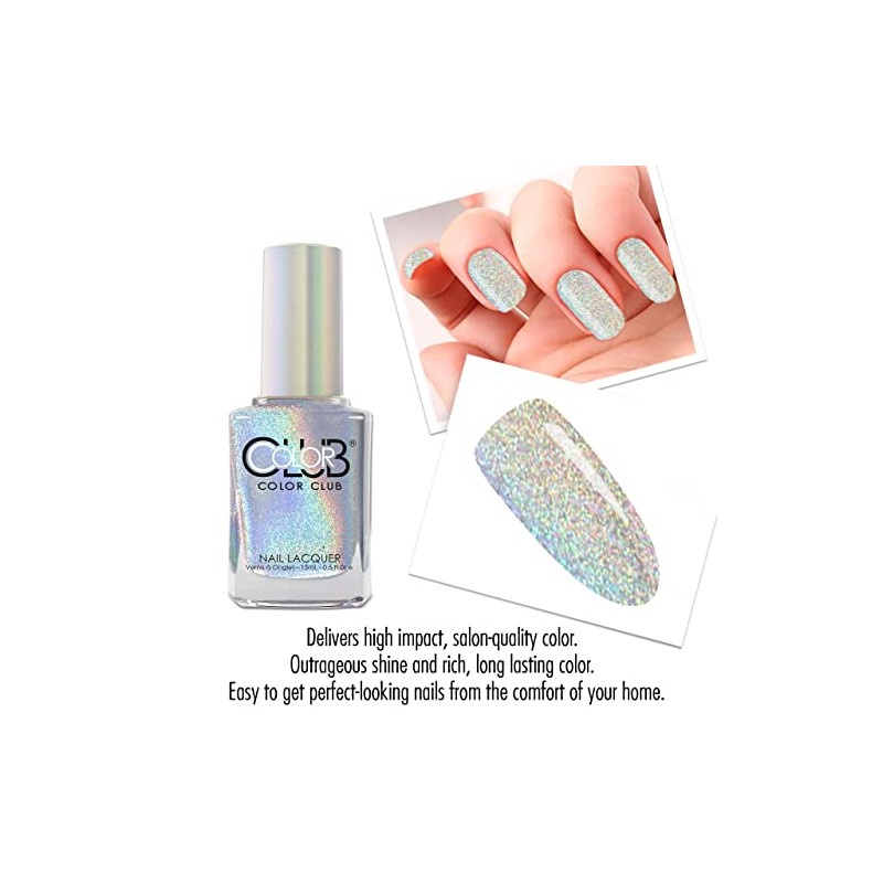 Color Club Halographic Tones Esmalte de uñas, multicolor, arpa en