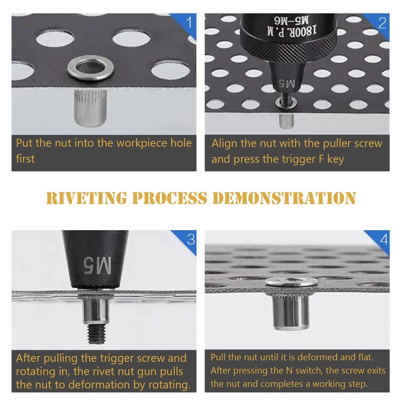 70 Pcs Rivet Nuts M5, 304 Stainless Steel Flat Head