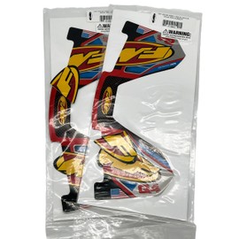 2 Replacement Exhaust Decal Wraps Compatible with FMF Factory 4.1