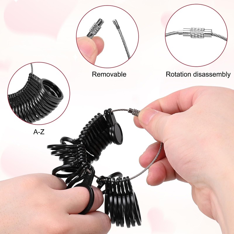 4 Piece Ring Sizer Set, Ring Sizer Ring, Ring Measurer,