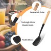 Svailse Silicone Spatula Set of 4, Cooking Spatulas Spoons for
