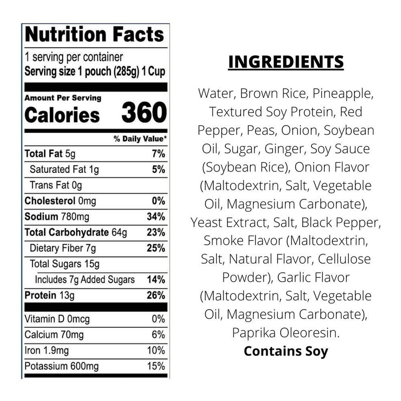 Loma Linda - Plant-Based Complete Meal Solution Packets (Hawaiian Bowl