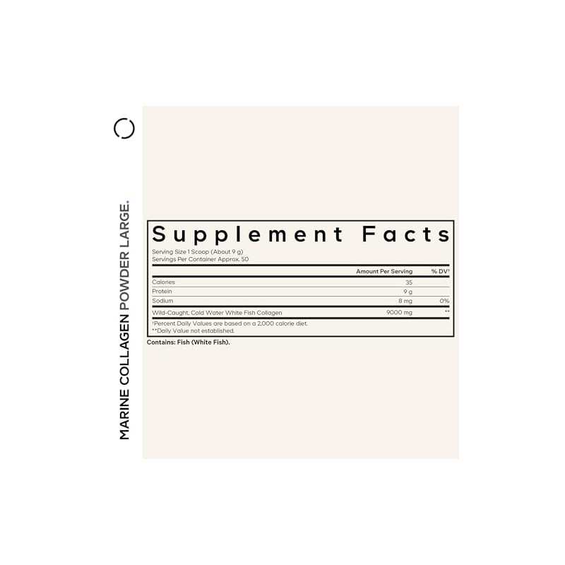 CA Hydrolyzed Marine Collagen Peptides 450 gr