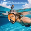 Snorkel Mask, Full Mask for Adults, 180 Degree Vision, Anti-Fog