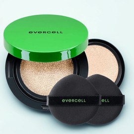 Evercell Cell Youth Perfect Cushion 14g + Refill 14g Set, Light No. 21, 1 piece / 에버셀 셀 유스 퍼펙트 쿠션 14g +리필 14g 세트, 라이트 21호, 1개