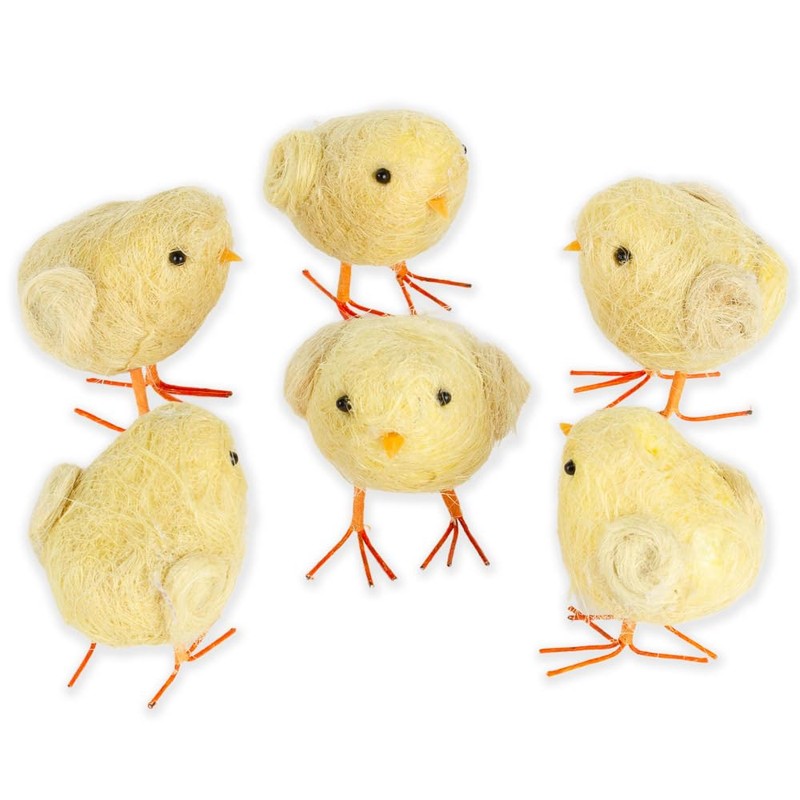 Factory Direct Craft Pack of 6 Baby Chicks for Easter