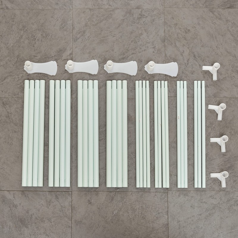 Mengersi Canopy Bed Frame Post Queen Size,Stainless Steel Canopy Frame