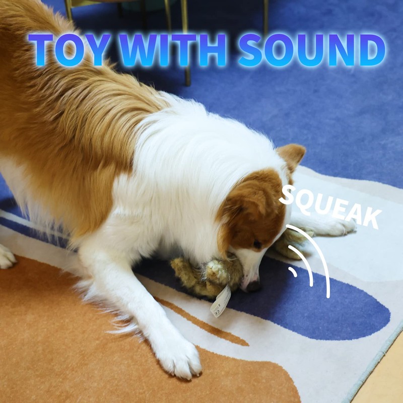 All For Paws Rabbit Dog Toy with Squeaker, 12-inch/ 30