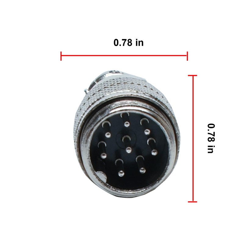 BVMAG 8 Pin Male Microphone Connector Adapter Mic Extension Cable
