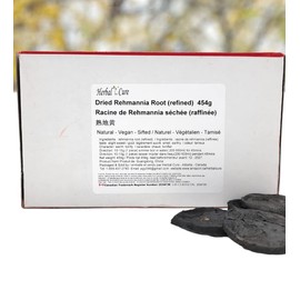 Herbal Cure - Dried Rehmannia_Root Sliced (Refined)- Shu Di Huang 懷慶特产九制熟地黄片 454g - Product of China