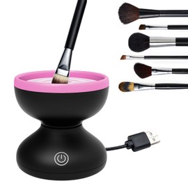 Alljia Makeup Brush Cleaner Machine Quick Cleaning Electric Make up Brush Machine Fast Spin All Size Brushes Available
