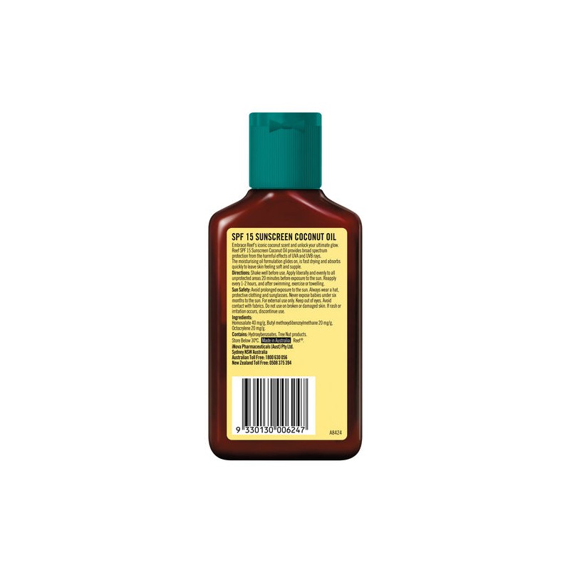 Reef Coconut Sunscreen Oil SPF 15+ 125mL