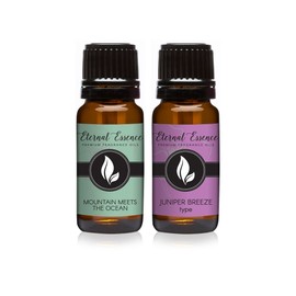 Eternal Essence Oils 2 Pack 10ml Premium Fragrance Oil - Mountain Meets The Ocean & Juniper Breeze - for Candle, Soap Making, Aromatherapy, Diffusers, Home Care, & Humidifiers