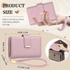 BKNOOU Small Wallets for Women RFID Blocking Leather Wallet Ladies