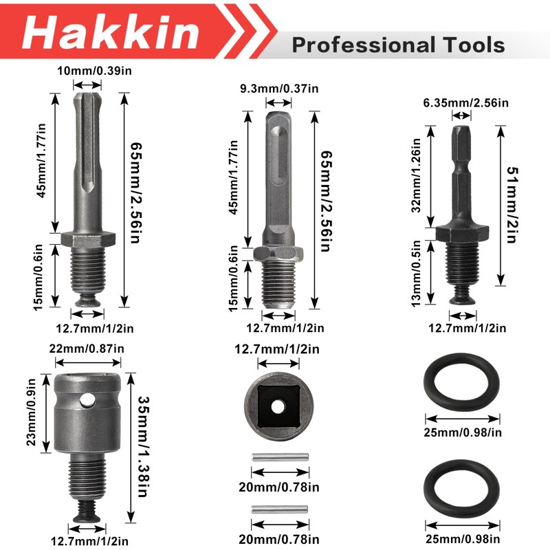 1.5-13mm Quick Change Drill Chuck Adapter, 1/2-20UNF Capacity Key Drill