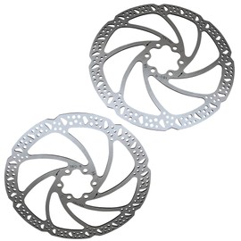 Tektro Rotors Bike Disk Brakes 2x for Bikes/Ebikes, Front and Rear Set, 180mm (Surface 604 Shreds/Quads)