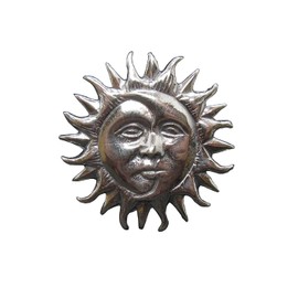 Genuine Sterling Silver Ring Sun And Moon Solid Hallmarked 925 Adjustable Size