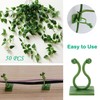 Plant Climbing Wall Fixture Clips, 100Pcs Self-Adhesive Plant Fixer Wall