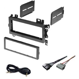 Car Stereo Dash Kit and Wire Harness for Installing a New Single Din Radio for 1997-2001 Jeep Cherokee, 1996-1998 Jeep Grand Cherokee, 1997-2002 Jeep Wrangler