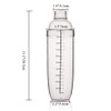 FEOOWV Plastic Cocktail Shaker,Drink Mixer Hand Shaker Cup with Scales,Transparent