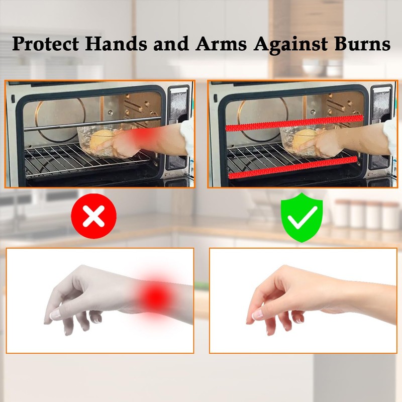 SDTC Tech 4-pack Silicone Oven Rack Shields 14 Inch Heat