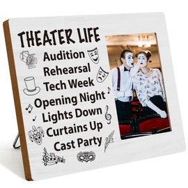 Theater Theatre Playbill Picture Photo Frame Table Desk Decor for Home Livingroom Bedroom Tabletop DisplayFrame Gifts for Writers Directors Actors Acting Lovers