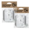 Door Silencer Strike Plate - Flexible, Noise Eliminating Fix for