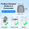 supregear Walker Tips, 4 Pcs Universal Walker Commode Replacement Tips