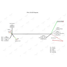 Arnés de cableado completo, regulador de bobina solenoide 50 cc 70 cc 90 cc 110 cc 125 cc Dirt Pit Bike motor de arranque eléctrico