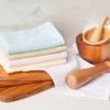 Soft touch Bamboo Yan kitchen hand towel 7-piece towel ring