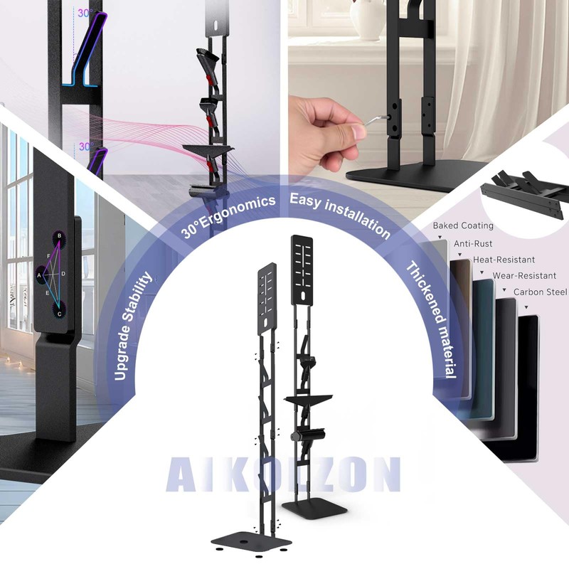 AIKOLZON All-in-one heavy-duty steel Vacuum Stand, fits most handheld vacuum