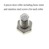 HAHIYO 25mm Diameter Shower Door Wheels Smooth Rolling Sturdy Easy