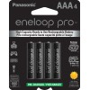 Panasonic 4 Pack Eneloop Pro AAA Rechargeable Batteries 980mAh Pre