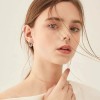 Aretes Finos de Moissanita – Plata 925 Chapada en Oro,