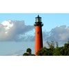 CafePress Jupiter Lighthouse Paint Effect Oval Car Bumper Sticker