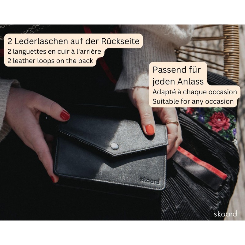 skaard Bum Bag Leather Black - Waist Bag & Crossbody
