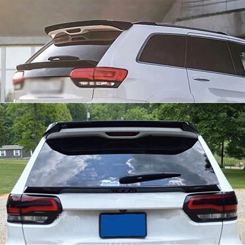 Rear Roof Spoiler + Trunk Splitter Tailgate Mid Wing Compatible