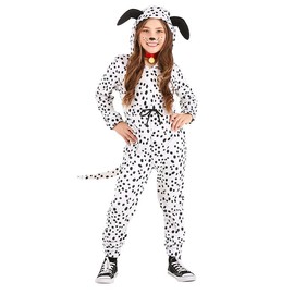 AGCOAH Dog Man Costume for Kids Dog Onesie for Kids Jumpsuit Costume Kids Animal Costumes Dog Costume (Spotted Dog-L-8-10Y