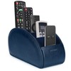molshine Remote Control Holder with 5 Compartments,Pu Leather Office Organization