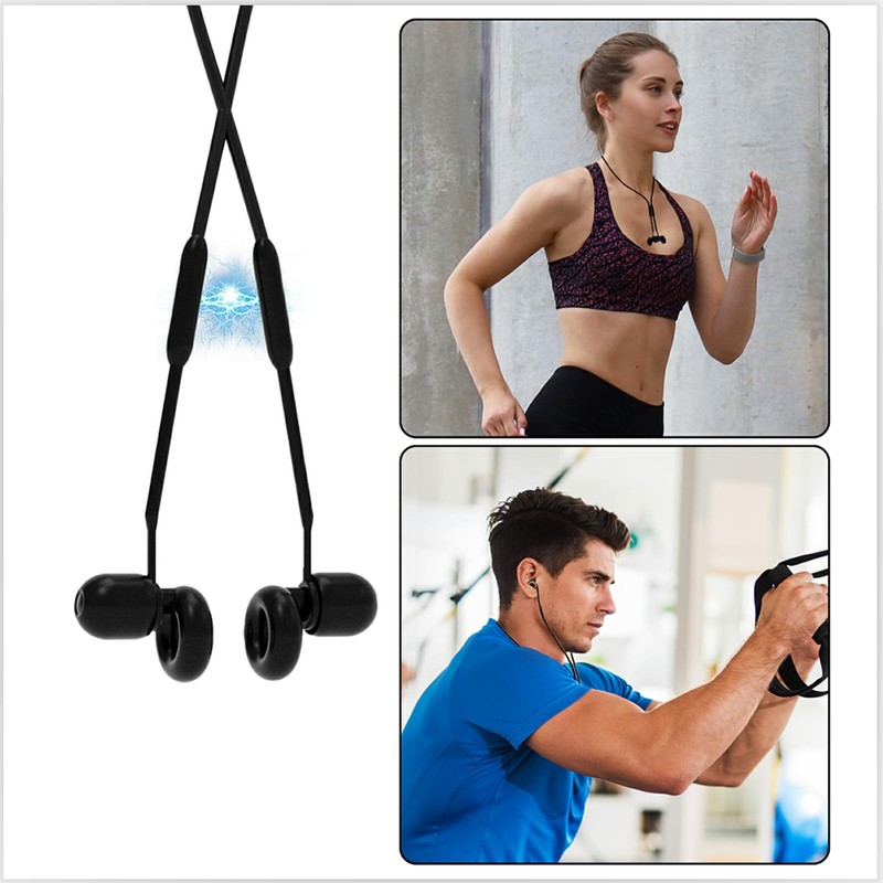 Earplug Lanyard [2 pcs] with Magnetic Tug-Resistant Safety Cord, Flexible