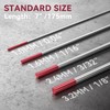 ARCCAPTAIN TIG Welding Tungsten Electrode 10-Pack 1/16"x 7"(Red - 2%