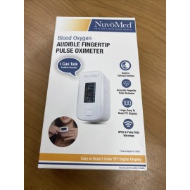 NuvoMed - Audible Fingertip Oled Pulse Oximeter - White